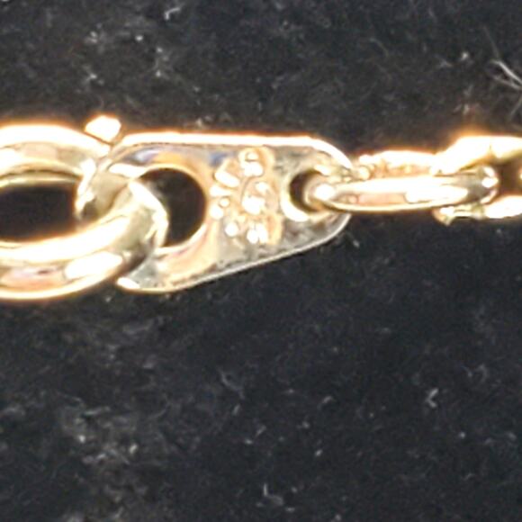 Vintage Napier Silver Tone Box Chain Necklace 14" - Picture 5 of 6